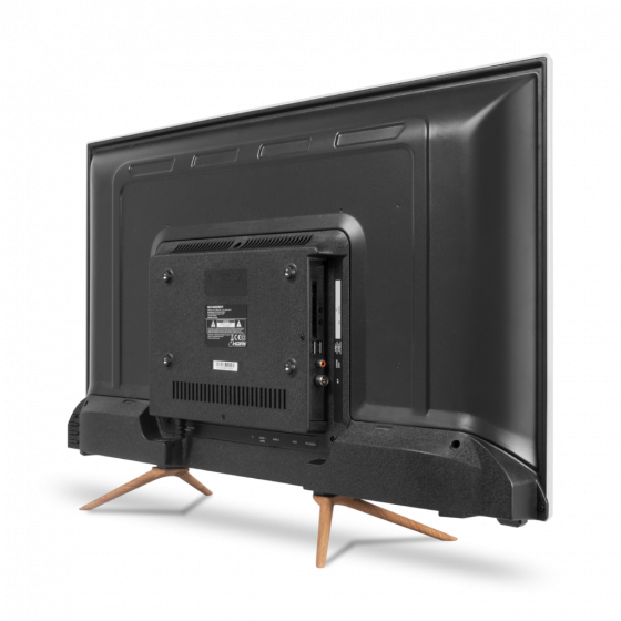 TV LED Smart TV HD 32 pouces noir et blanc