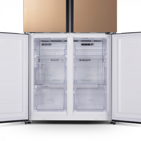 Réfrigérateur Side by Side 482L mirror gold
